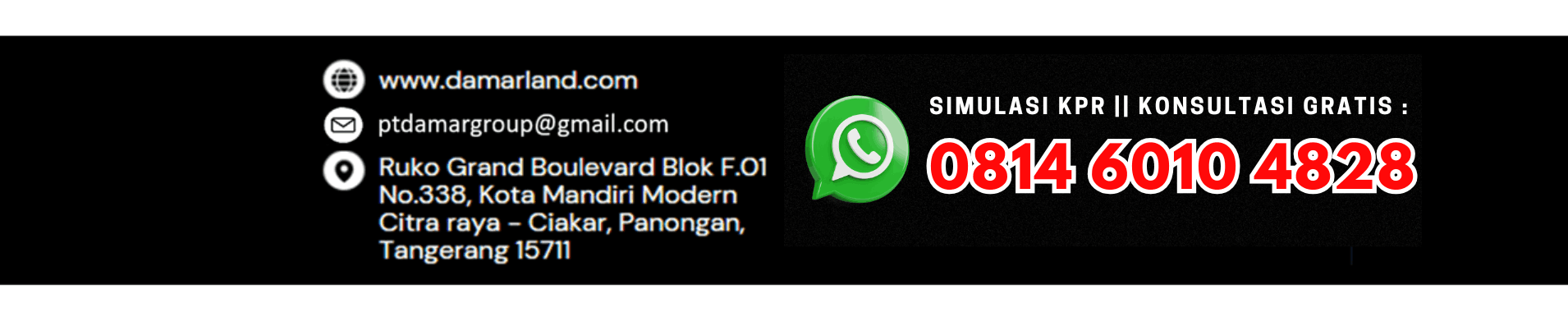 Simulasi KPR dan konsultasi gratis Damarland