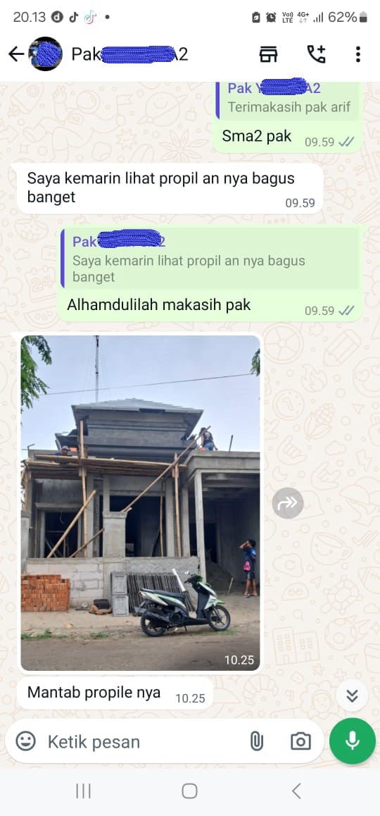 Testimoni pelanggan Damarland Indonesia