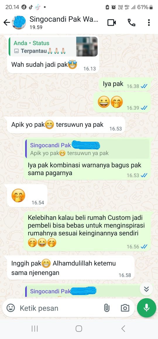 Testimoni pelanggan Damarland Indonesia